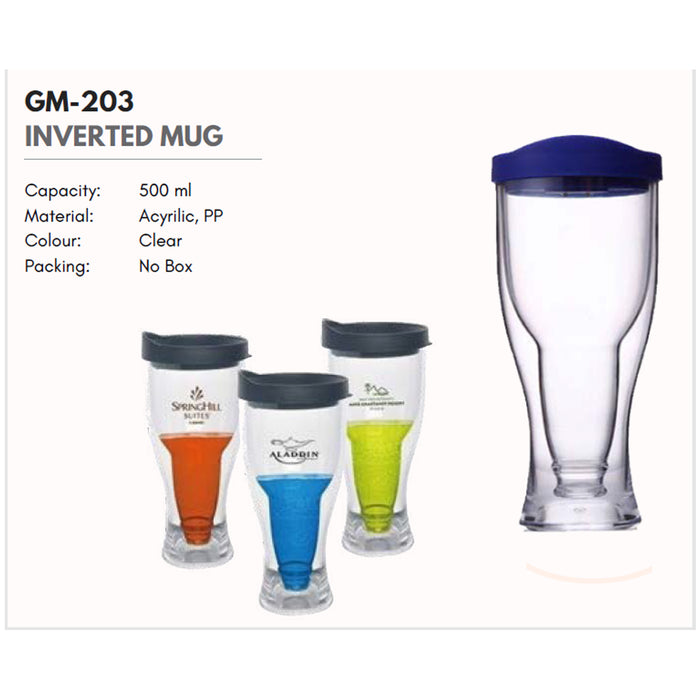 GM - Inverted Mug With Straw GM-203