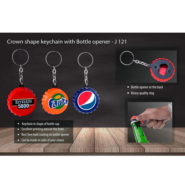 Crown shape keychain with Bottle opener  - J 121