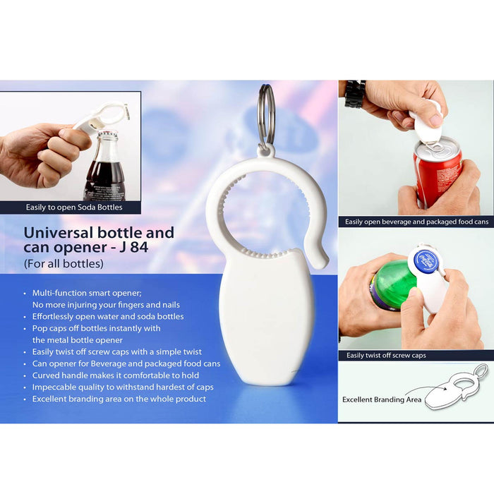 Universal bottle and can opener: For all bottles  - J 84