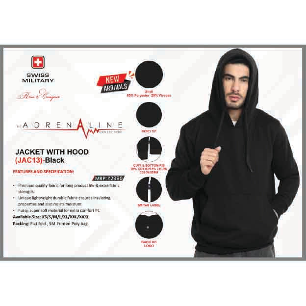SWISS MILITARY - ADRENALINE COLLECTION  JACKET - JAC 13