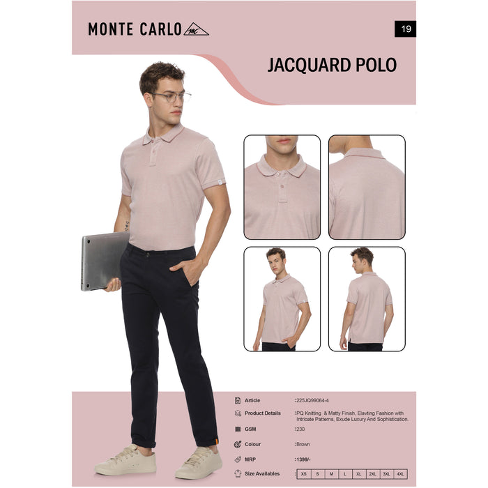 Monte Carlo - Jacquard  Polo T-Shirts