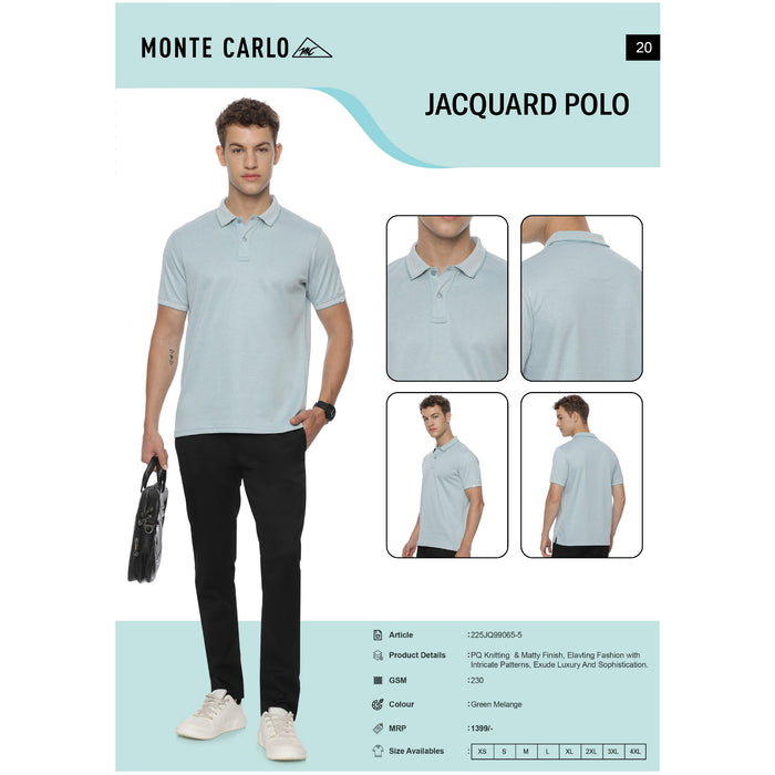 Monte Carlo - Jacquard  Polo T-Shirts