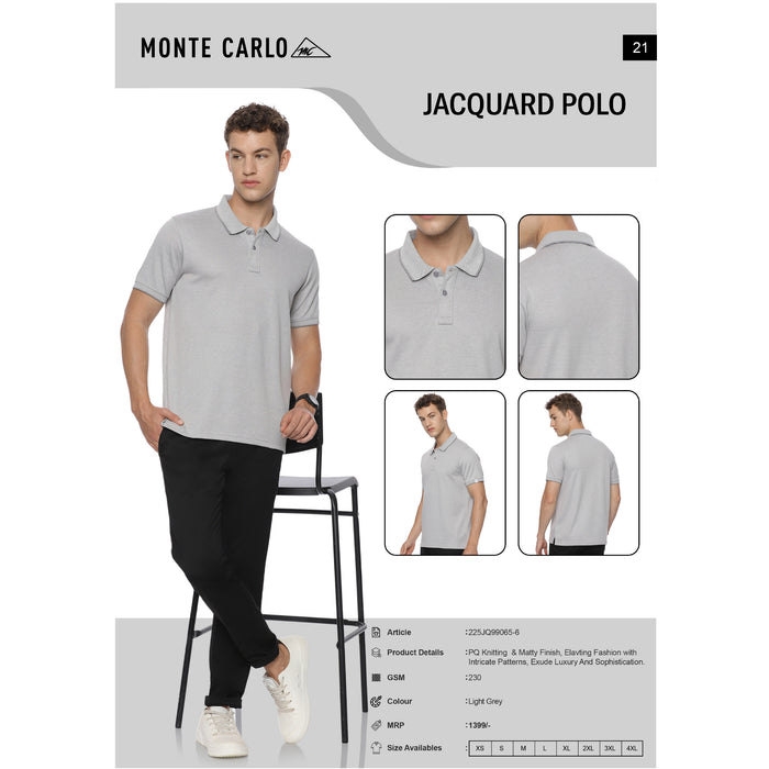 Monte Carlo - Jacquard  Polo T-Shirts
