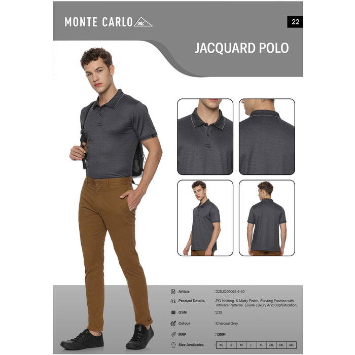 Monte Carlo - Jacquard  Polo T-Shirts