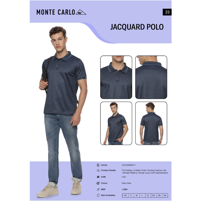 Monte Carlo - Jacquard  Polo T-Shirts