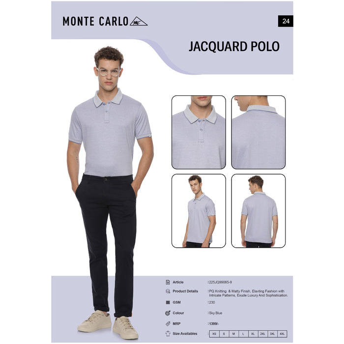 Monte Carlo - Jacquard  Polo T-Shirts