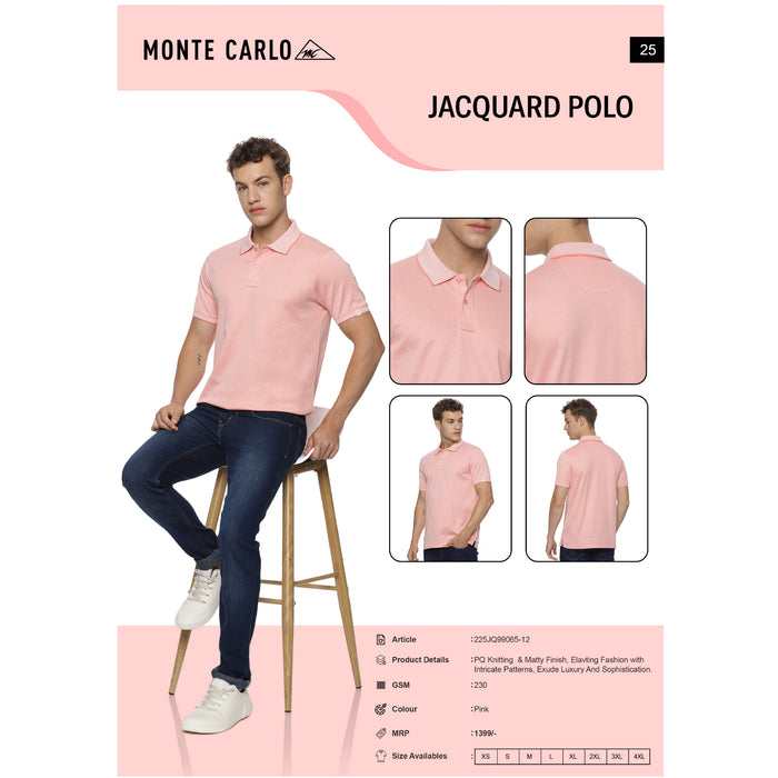 Monte Carlo - Jacquard  Polo T-Shirts