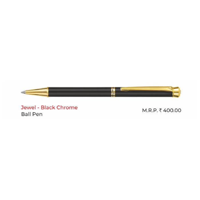Pierre Cardin - Jewel Black Chrome Ball Pen