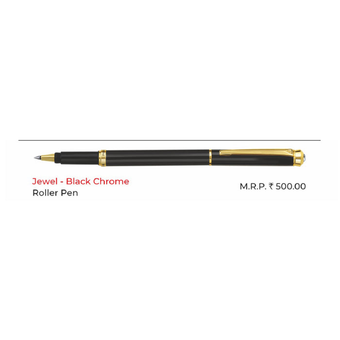 Pierre Cardin - Jewel Black Chrome  Roller Pen