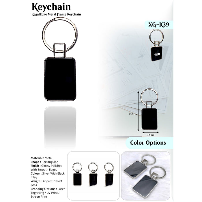 Regal Edge Metal Frame Keychain  XG -K39