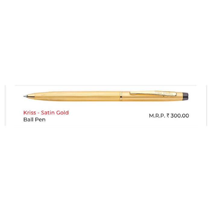 Pierre Cardin - Kriss Satin Gold Ball Pen