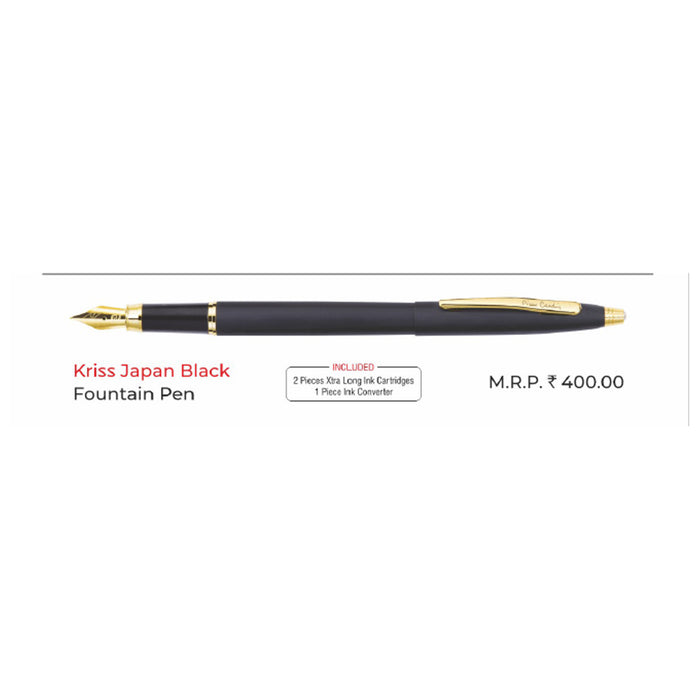 Pierre Cardin - Kriss Japan Black  Fountain  Pen