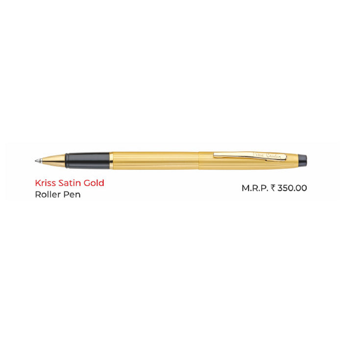 Pierre Cardin - Kriss Satin Gold Roller Pen