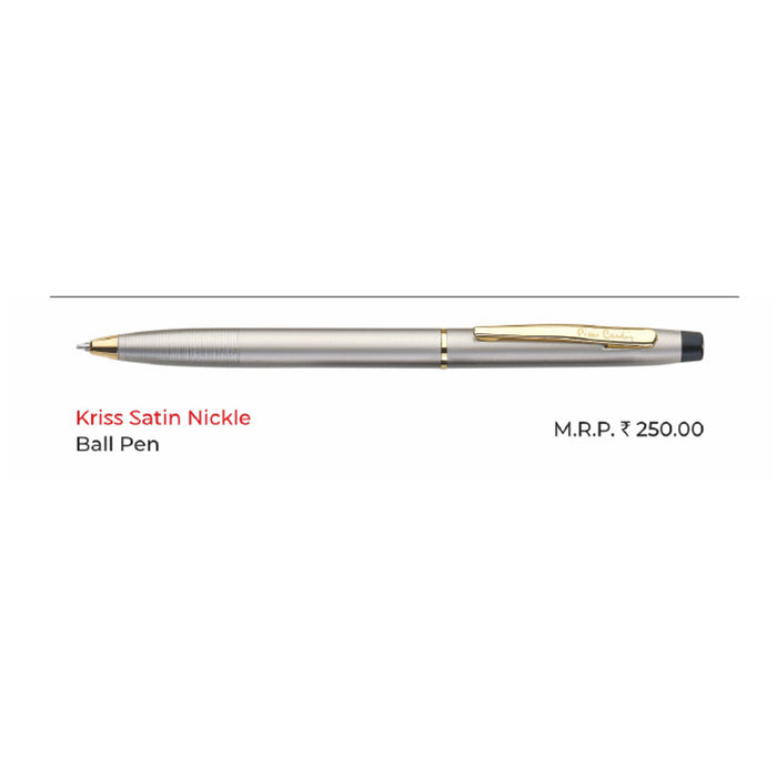 Pierre Cardin - Kriss Satin Nickle Ball Pen