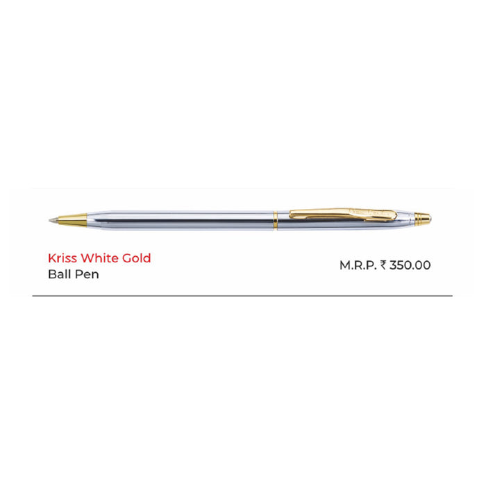 Pierre Cardin - Kriss White Gold Ball Pen