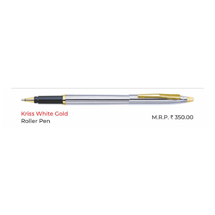 Pierre Cardin - Kriss White Gold Roller Pen