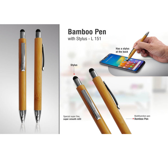 Bamboo Pen with Stylus - L 151