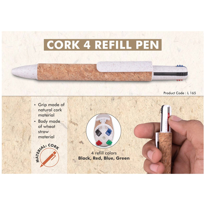 Power Plus - Cork 4 Refill Pen L 165