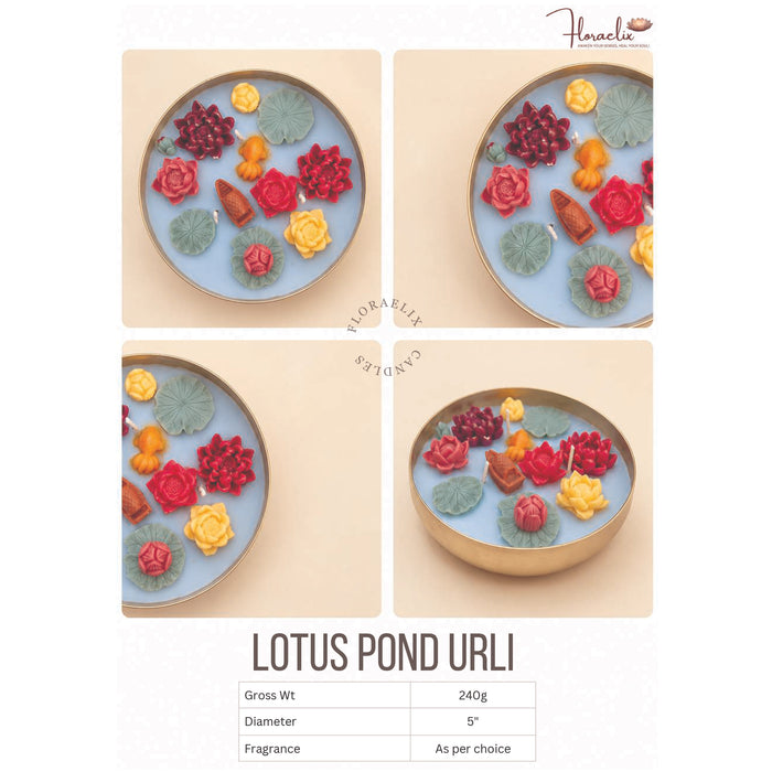 Floraelix - Lotus Pond  Urli Candle   JSFC079