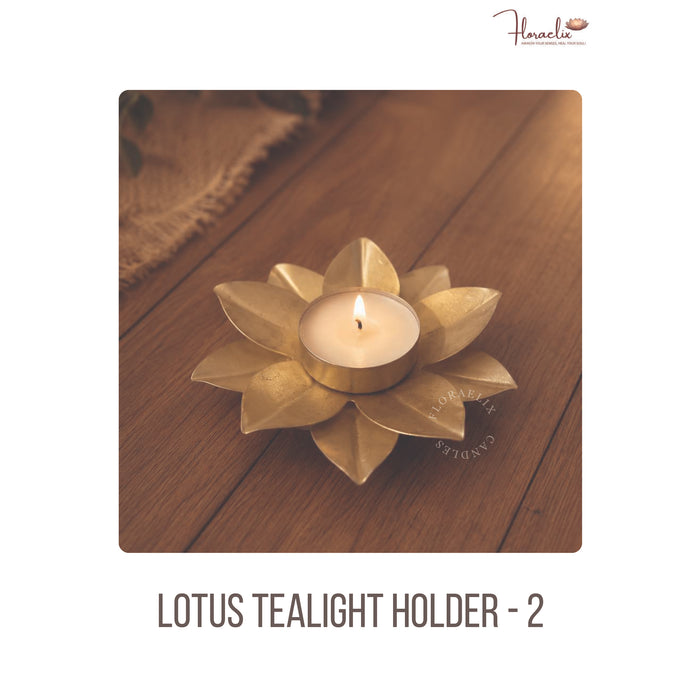 Floraelix - Lotus Tealight Holder -2 JSFC050