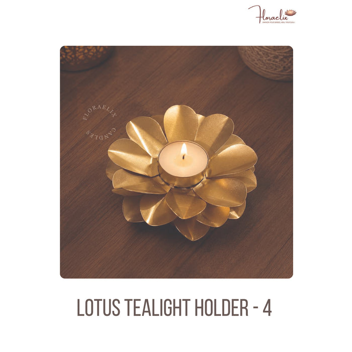 Floraelix - Lotus Tealight Holder -4 JSFC052