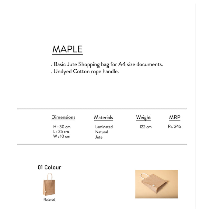 Oblique- Maple Carry Bag