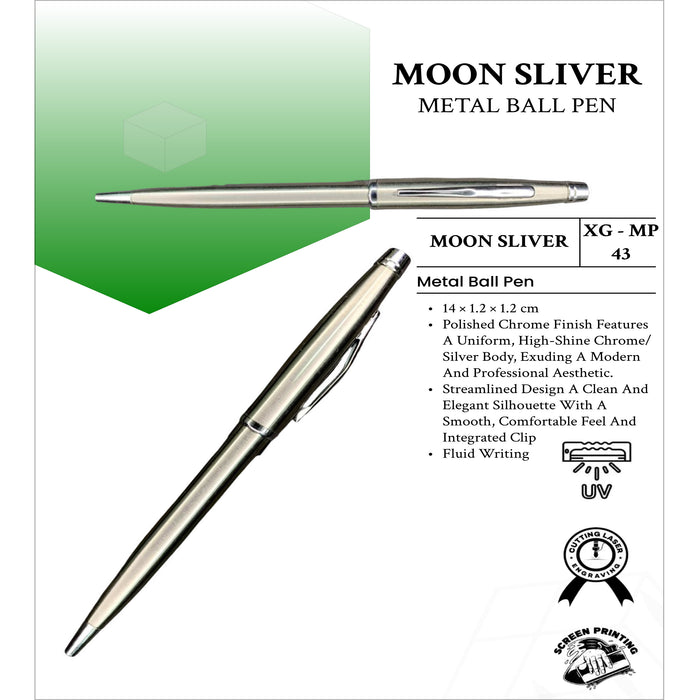 Moon Sliver Metal  Ball Pen XG - MP43