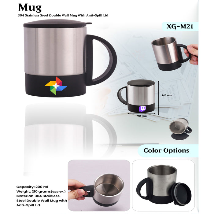 304 Stainless Steel  double wall Mug XG - M21