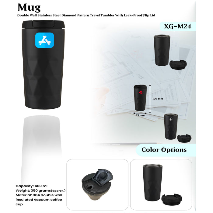304 double wall insulated vacuum coffee Mug XG - M24