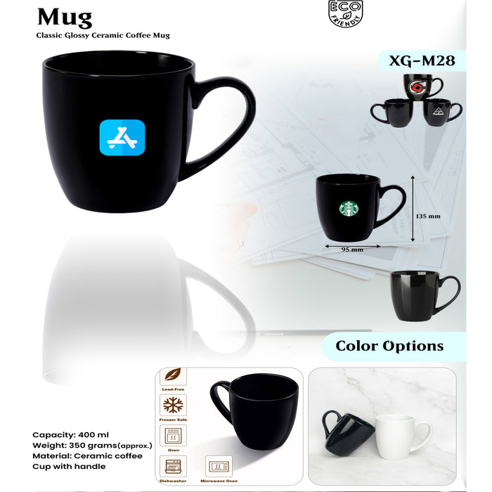 Ceramic coffee Cup with handle Mug XG - M28