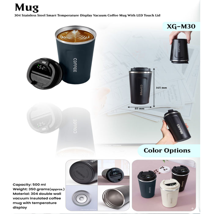 Double Wall Vacuum Insulated Coffee Mug XG - M30
