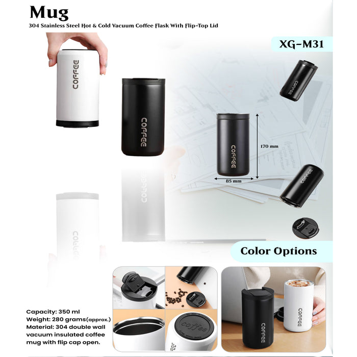 304 Double Wall Vacuum Insulated Coffee Mug XG - M31
