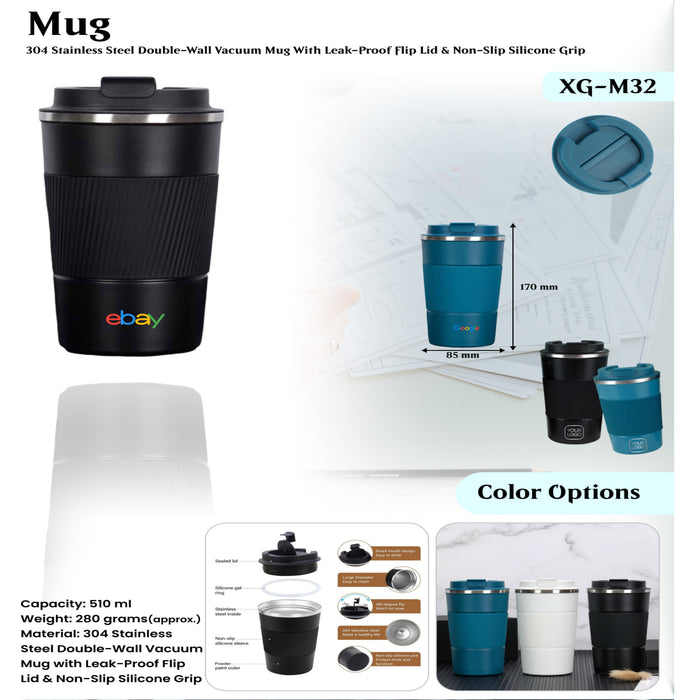 304 Stainless Steel  Double Wall Vacuum  Mug XG - M32