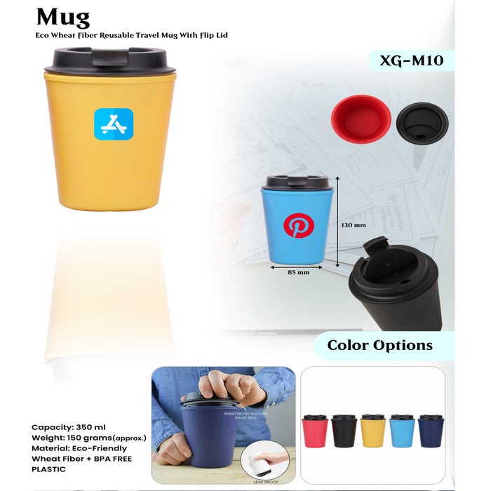 Eco- Friendly Wheat Fiber Mug XG- M10