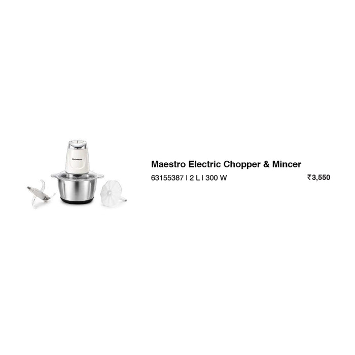 Wonder Chef - Maestro Electric Chopper & Mincer