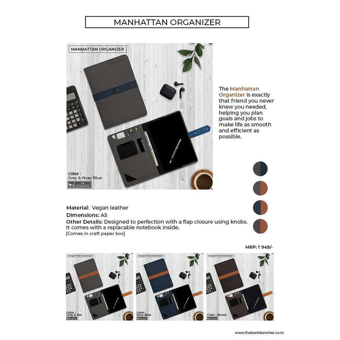 The Back Bencher - Manhattan Notebook Organizer