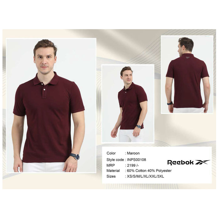 Reebok -  Cotton With  Polyester  T- Shirts