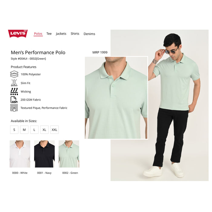 Levi's - Men's  Performance  Plain Polo