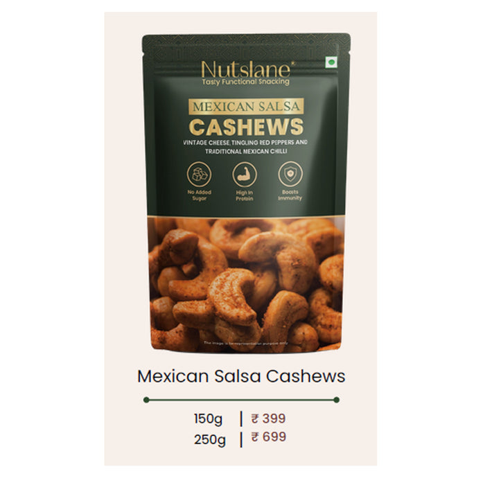 Nutslane- Mexican Salsa Cashews  In Pouch