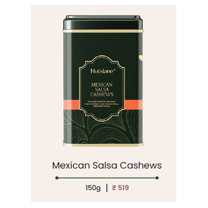 Nutslane - Mexican Salsa Cashews In Tin