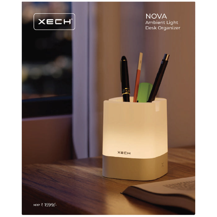 Xech - Nova Ambient Light Desk Organizer
