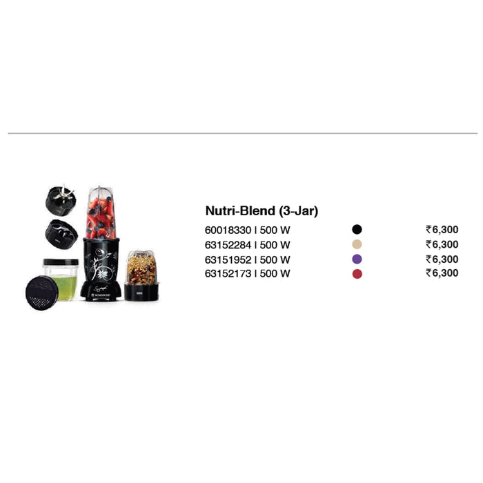 Wonder Chef - Nutri Blend (3 Jar)