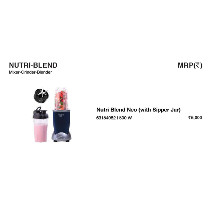 Wonder Chef - Nutri Blend Neo (With Sipper Jar)