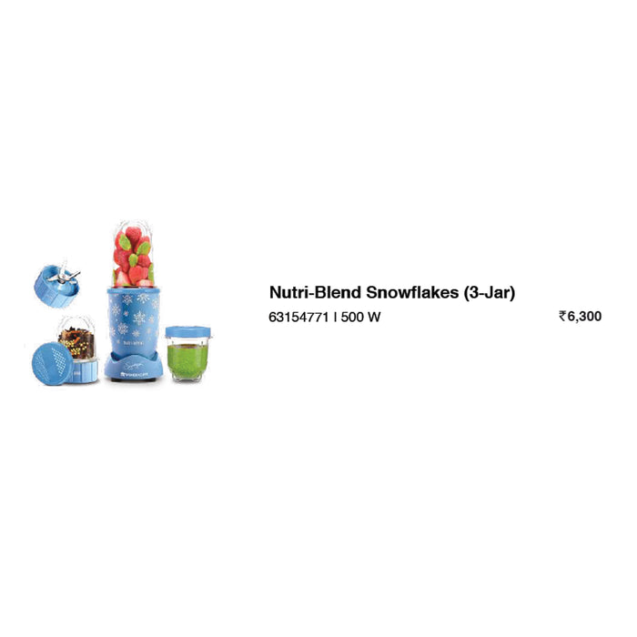 Wonder Chef - Nutri Blend Snowflakes  (3 Jar)