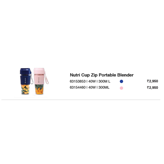 Wonder Chef - Nutri Cup Zip Portable Blender