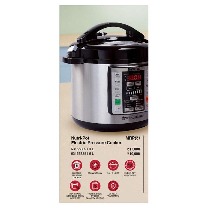 Wonder Chef - Nutri- Pot Electric Pressure Cooker