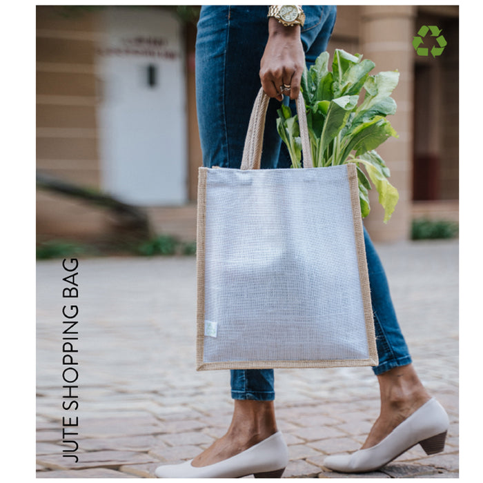 Oblique- Oak  Jute Shopping Bag