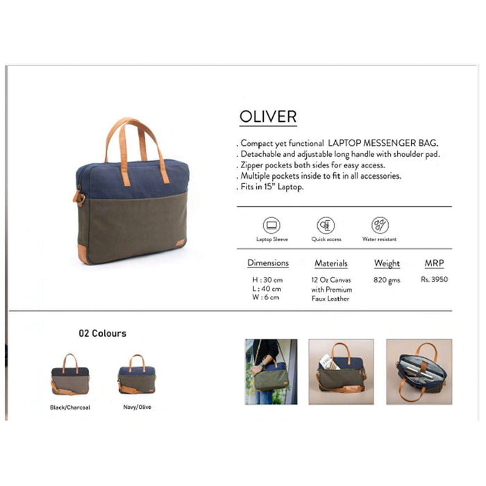 OBLIQUE- OLIVER LAPTOP BAG