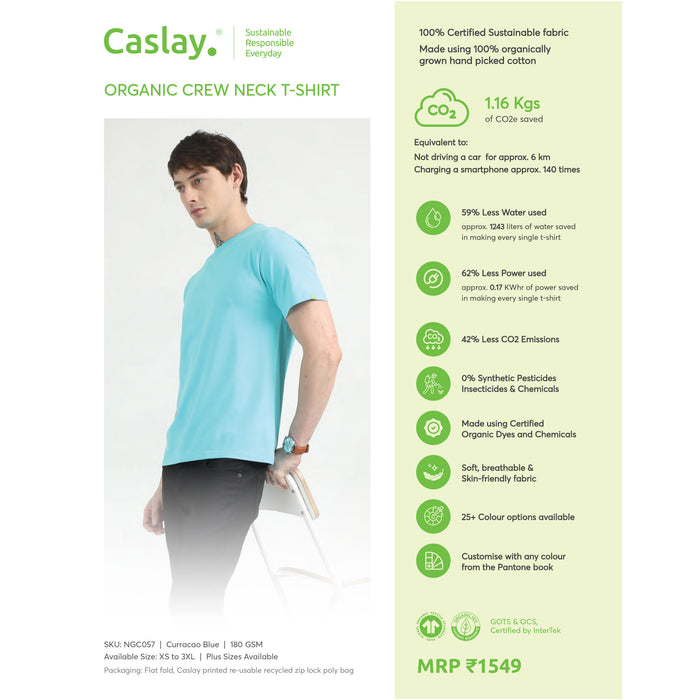 Caslay Organic Crew Neck T-Shirt