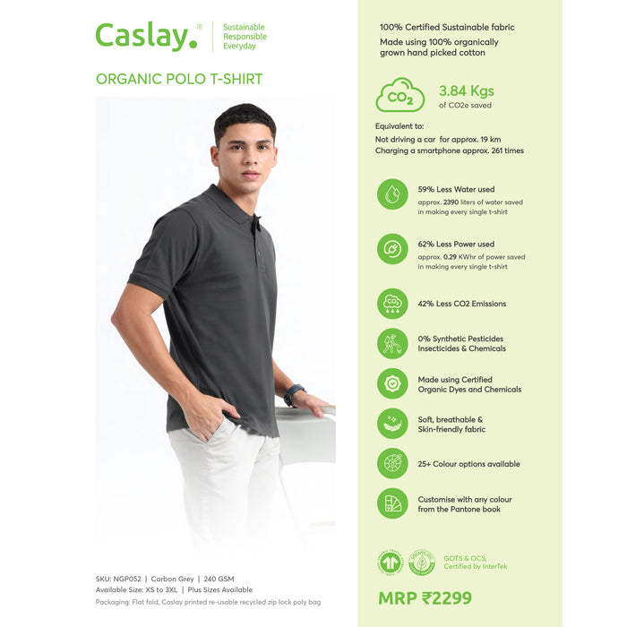 Caslay Organic Polo T - Shirt
